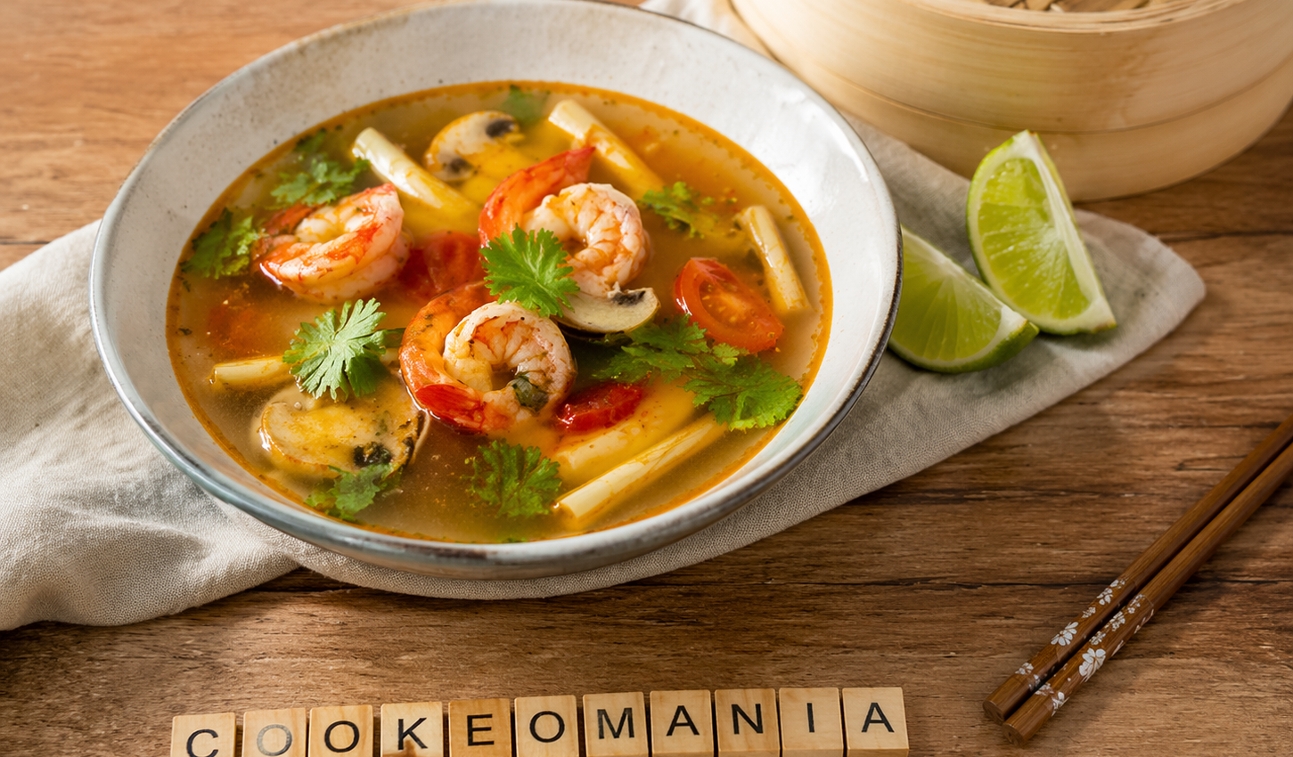 Tom Yam aux crevettes au Cookeo la soupe thaï parfumée et ultra rapide qui réveille les papilles