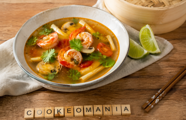 Tom Yam aux crevettes au Cookeo la soupe thaï parfumée et ultra rapide qui réveille les papilles