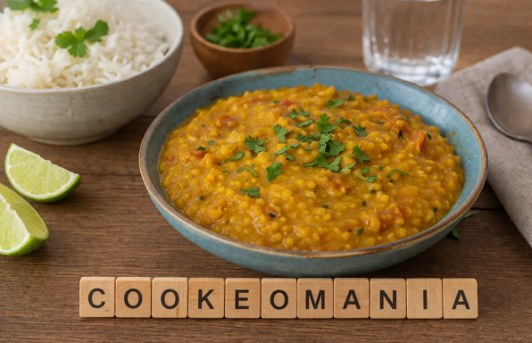 Dhal express au cookeo Une recette indienne aux lentilles, oignon rouge et lait de coco