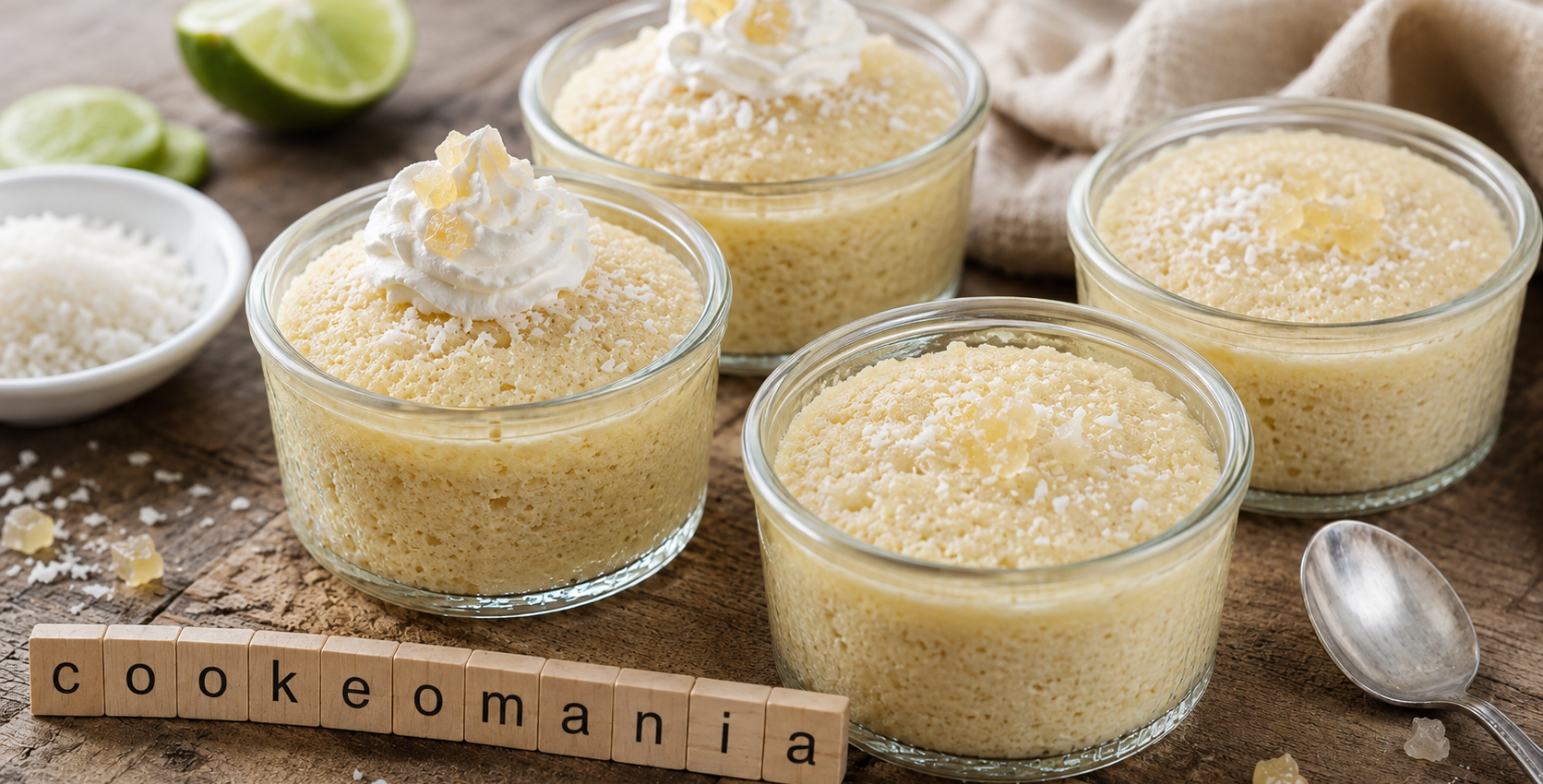 Pudding gingembre coco au Cookeo, un dessert moelleux et parfumé en verrines