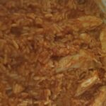 Aiguillettes de poulet sauce curry avec riz