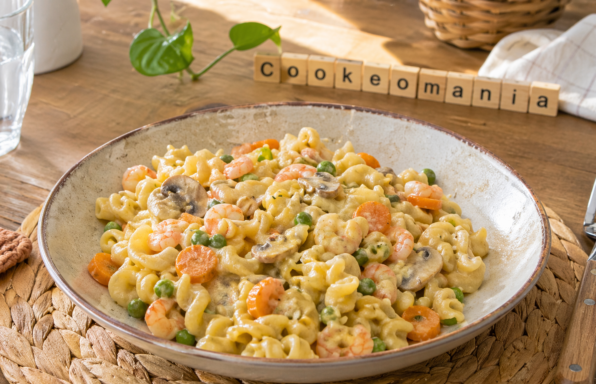 One pot pasta aux petites crevettes au Cookeo la recette rapide et crémeuse qui sauve le repas