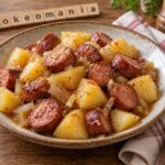 Pommes de terre épicées aux saucisses fumées au multicuiseur Moulinex