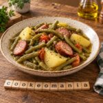 Saucisses Fumées haricots verts et Pommes de terre d&rsquo;Elodie au robot multi-cuiseur cookéo