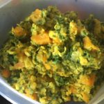 Curry de patates douce, lentilles et épinards d&rsquo; Elodie au robot multi-cuiseur cookéo
