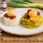 Saint-Jacques au chorizo au Cookeo sur lit de poireaux et riz : la recette chic et ultra gourmande au robot multi-cuiseur Moulinex