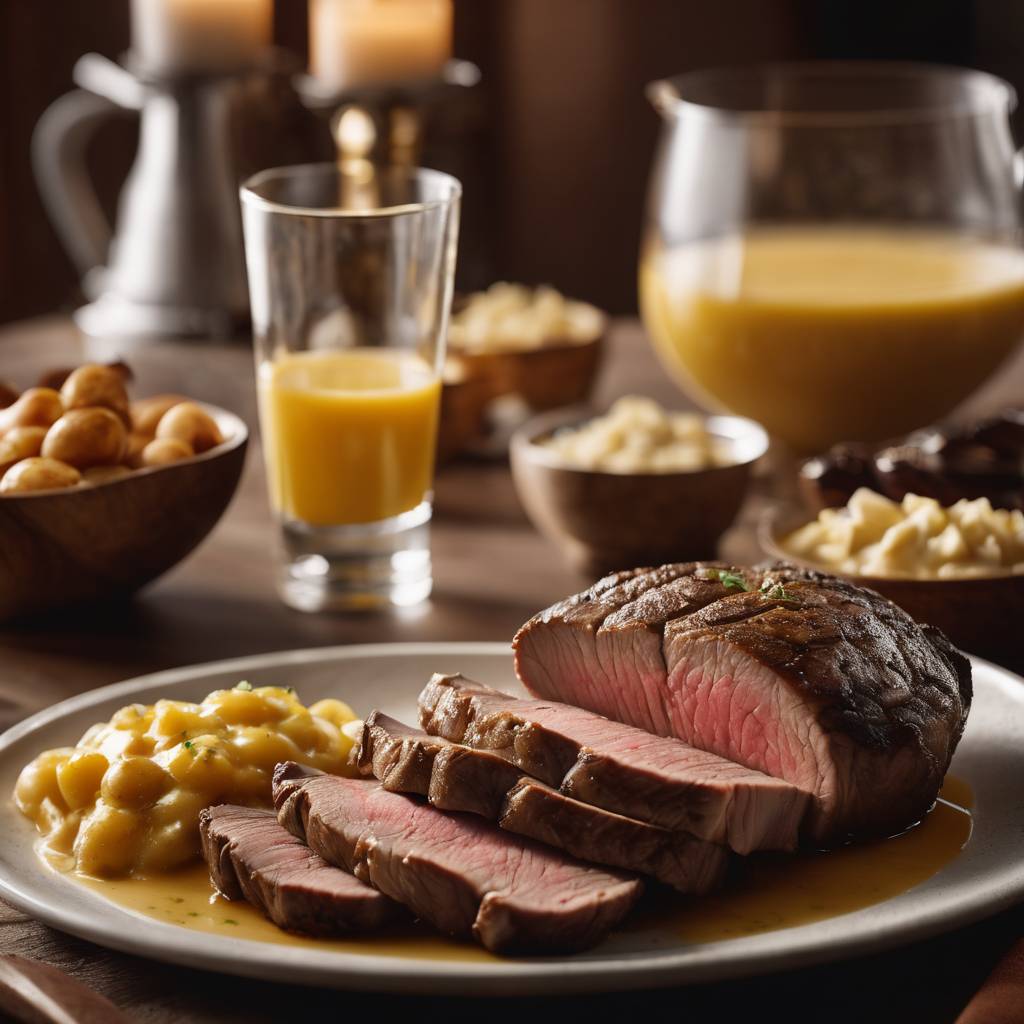 Rôti de bœuf moutarde