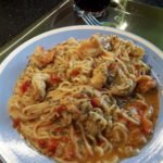 Spaghettis aux scampis au cookeo