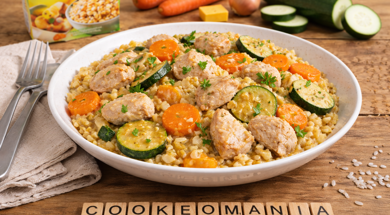Dinde aux légumes et son Ebly au Cookeo le plat complet, simple et parfait pour les repas de semaine