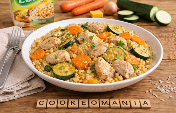 Dinde aux légumes et son Ebly au Cookeo le plat complet, simple et parfait pour les repas de semaine