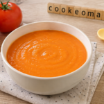 Soupe rouge pour bébé de 6 à 8 mois au Cookeo : une soupe lisse à la tomate et pomme de terre au cookéo