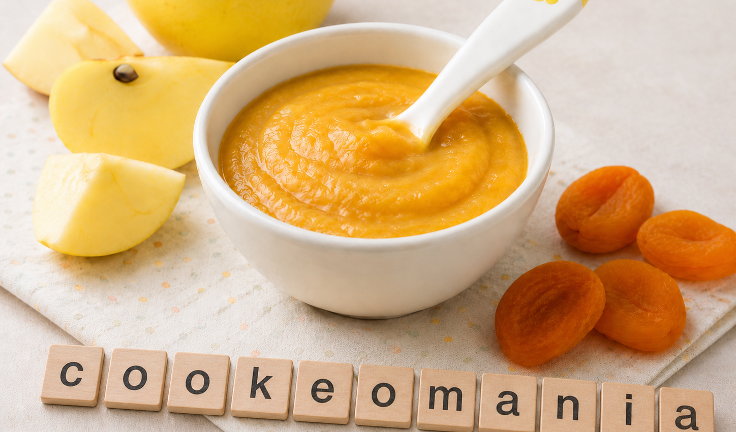 Compote bébé pomme abricot sec au Cookeo, une douceur fruitée dès 6 mois