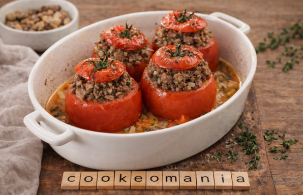 Tomates farcies aux champignons WW au Cookeo la recette légère au bœuf haché 5 %