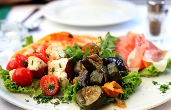 Salade aubergine miel chèvre au cookeo