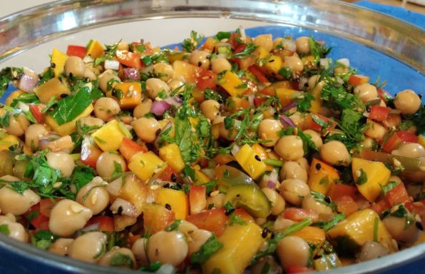 Salade de pois chiche au cookeo