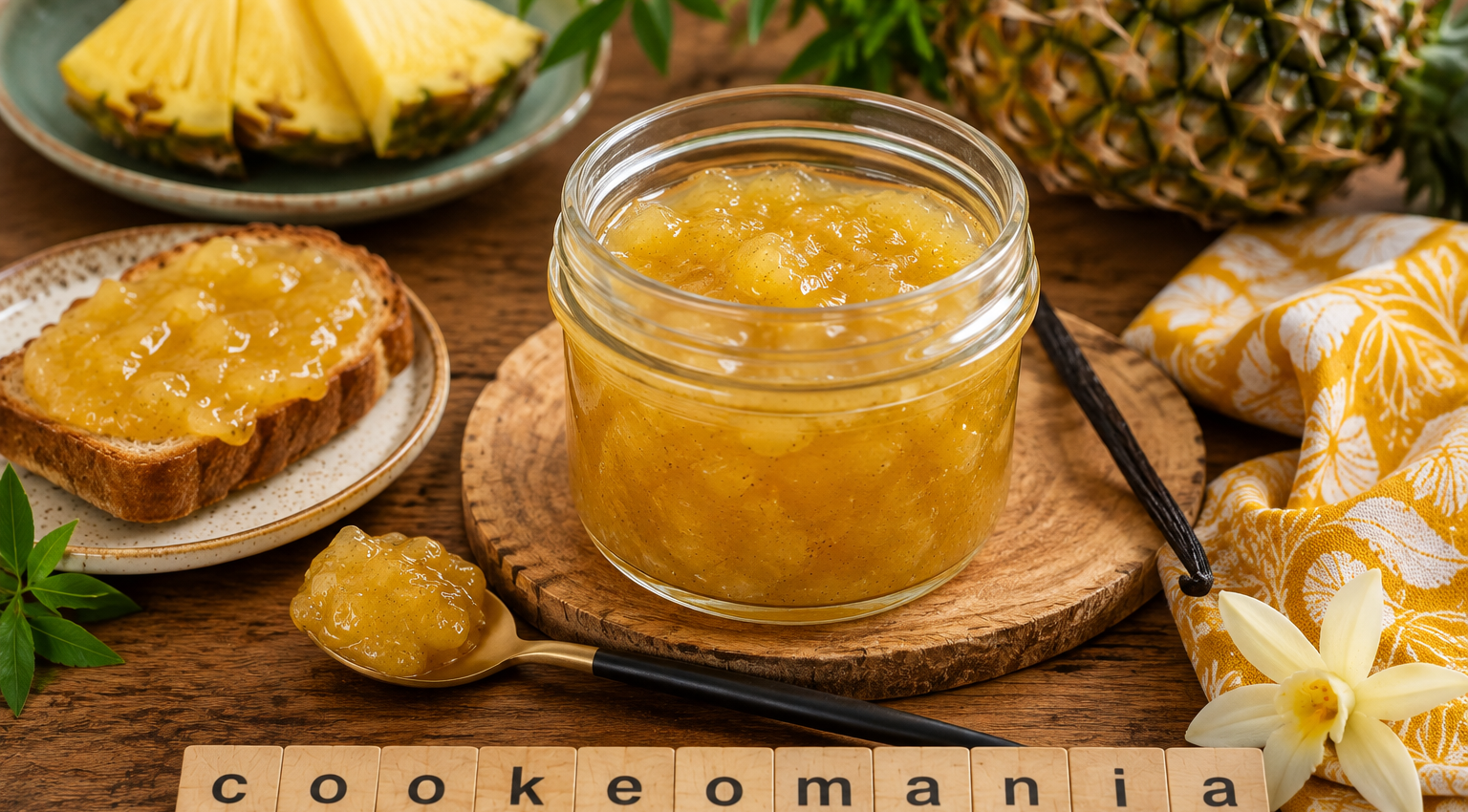 Confiture ananas vanille