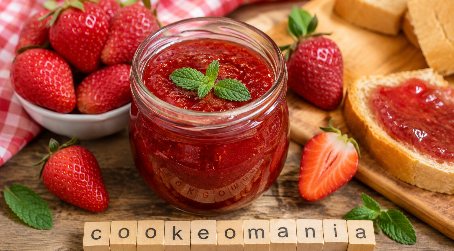Confiture de fraises à la menthe au Cookeo
