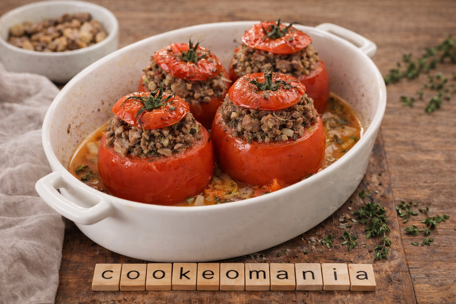 Tomates farcies aux champignons WW au Cookeo la recette légère au bœuf haché 5 %