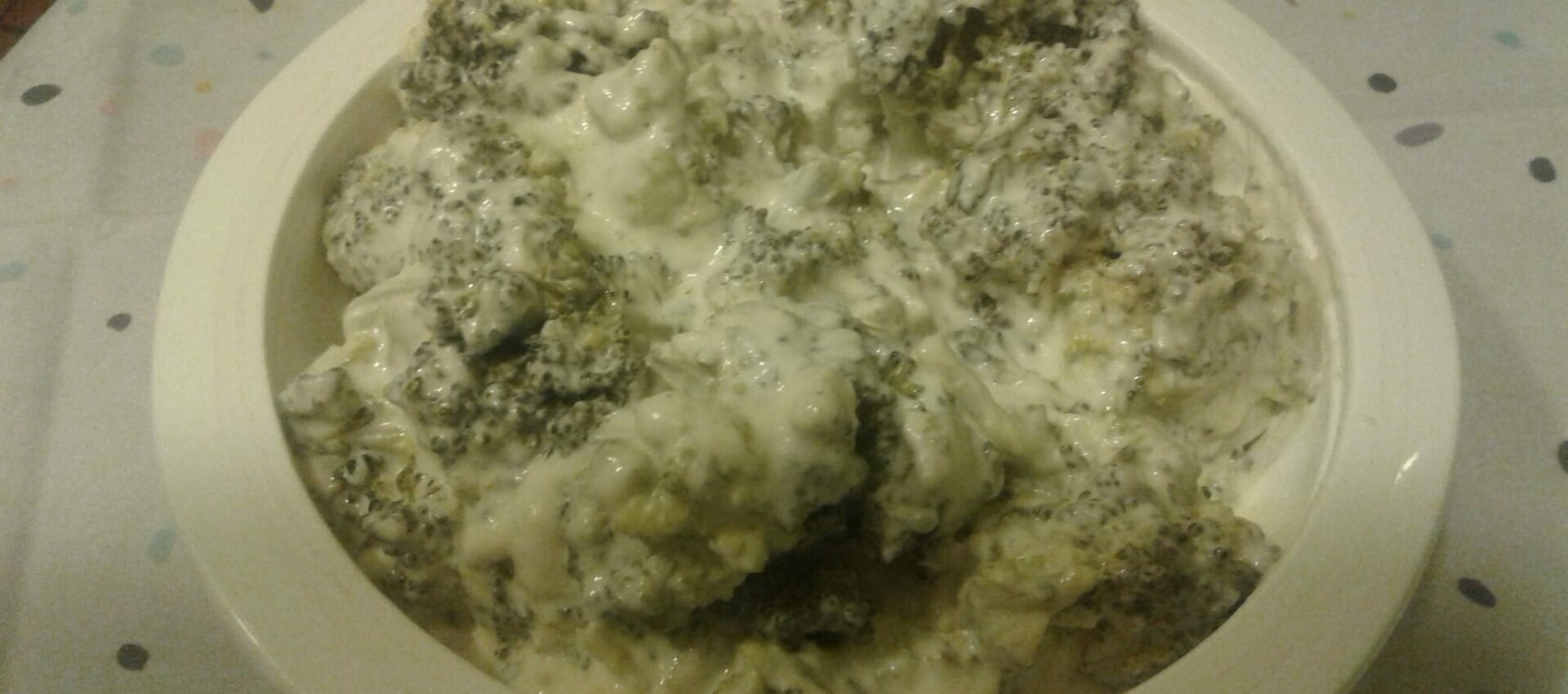 Brocolis à la crème de chèvre