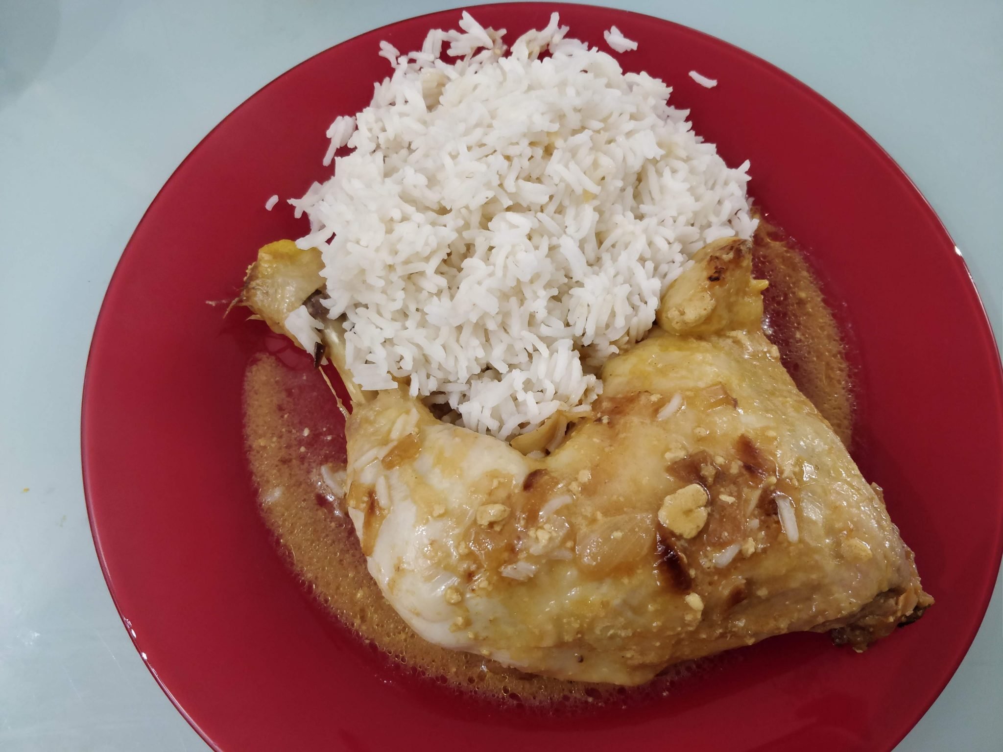 Cuisse de poulet sauce à la moutarde au cookeo