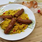 Riz aux merguez façon paella au multicuiseur cookéo