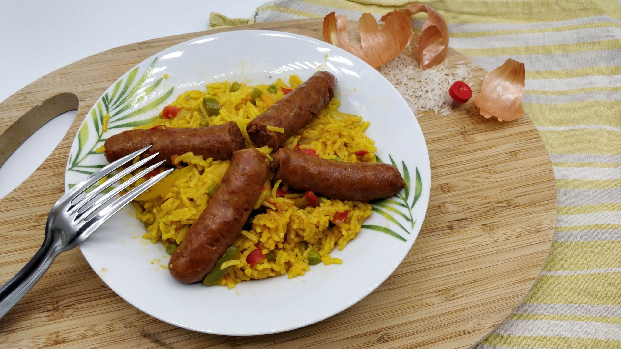 Riz aux merguez façon paella au cookeo