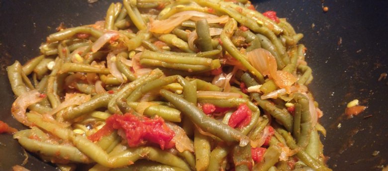 Haricots verts à la tomate au cookeo
