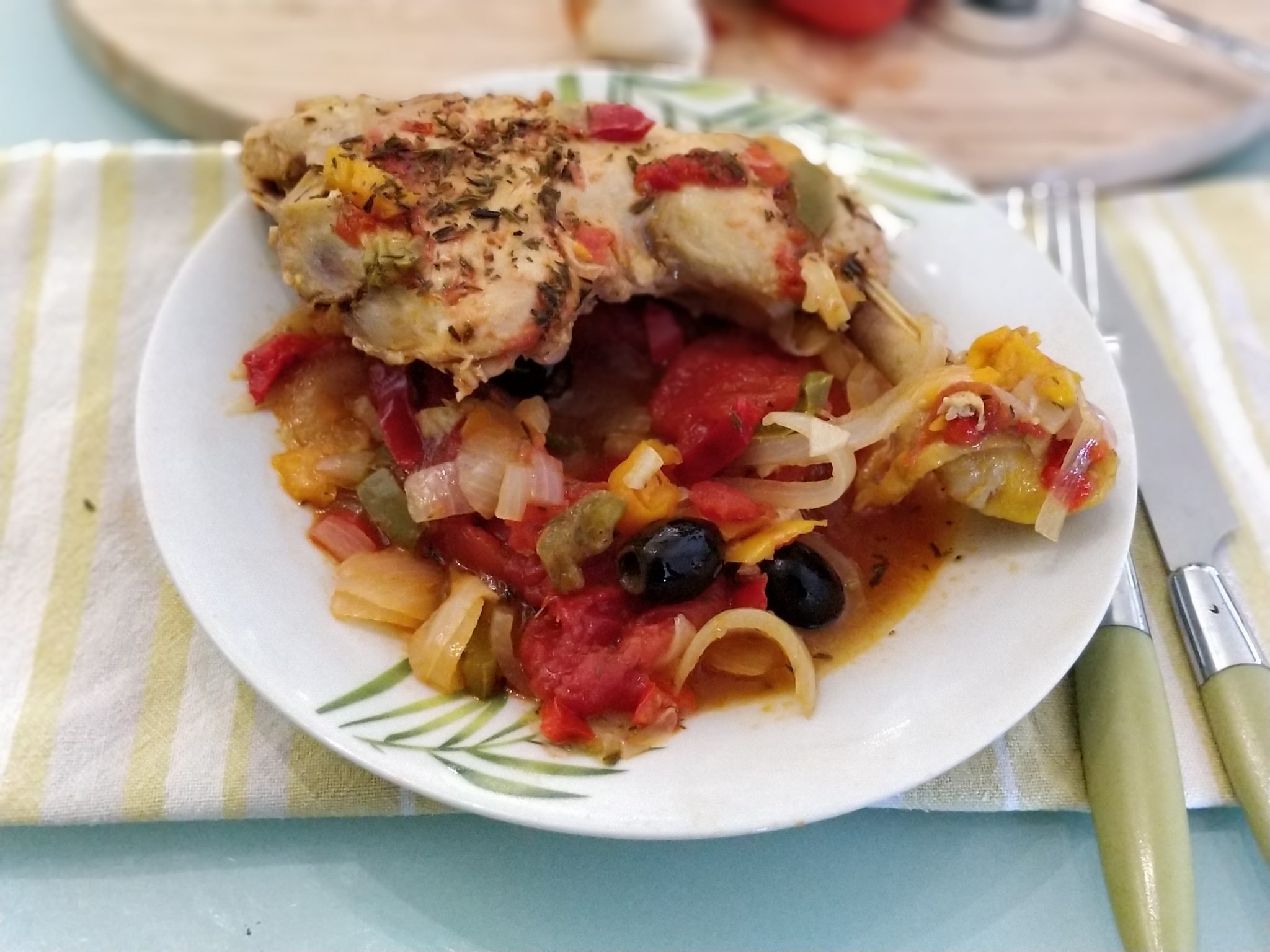 Cuisse de poulet à la Provençale au cookeo