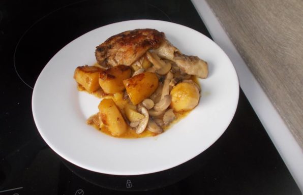 Cuisse de poulet moutarde paprika au cookeo