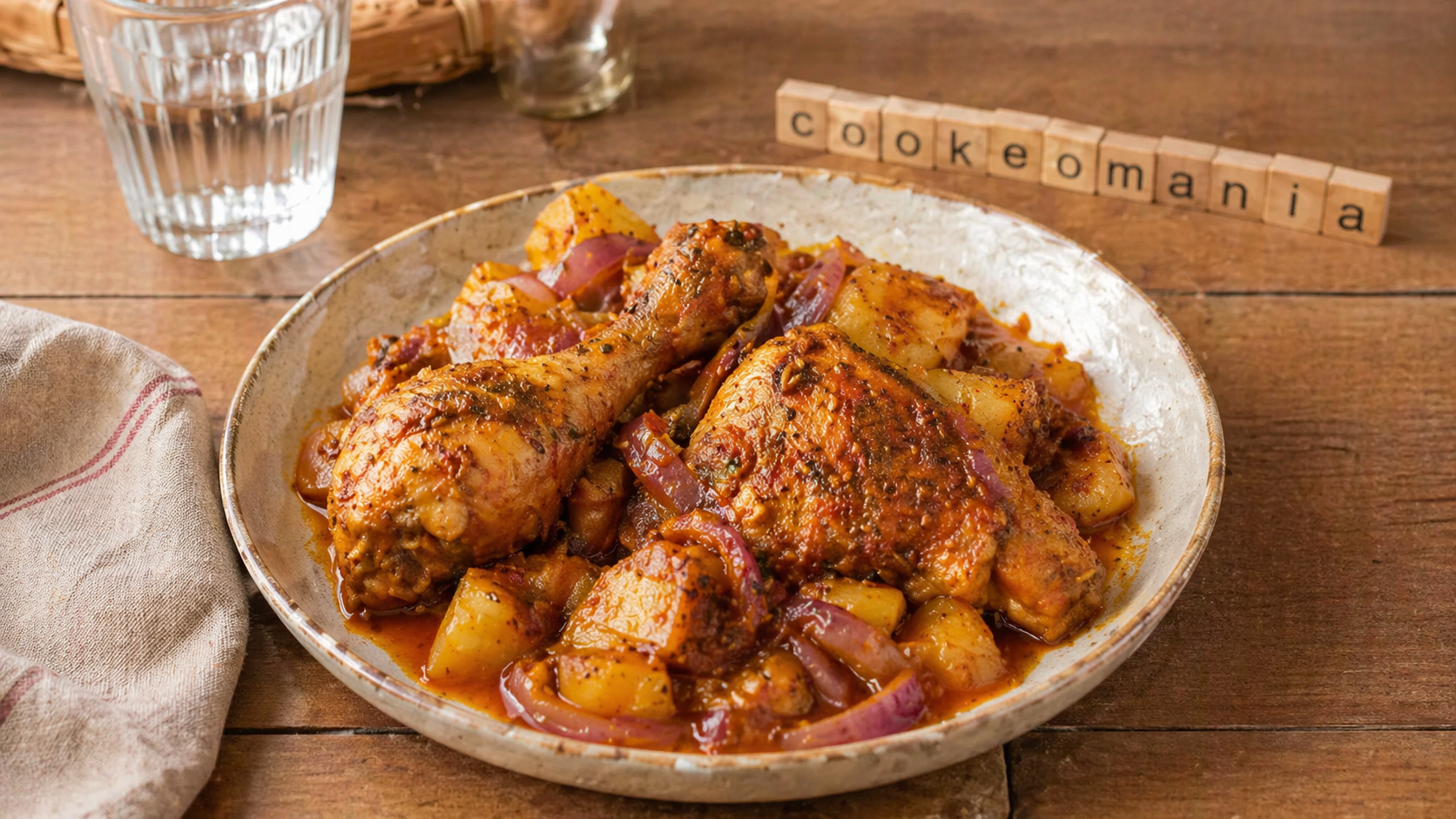 Poulet aux pommes de terre et épices au Cookeo un plat fondant et parfumé pour toute la famille