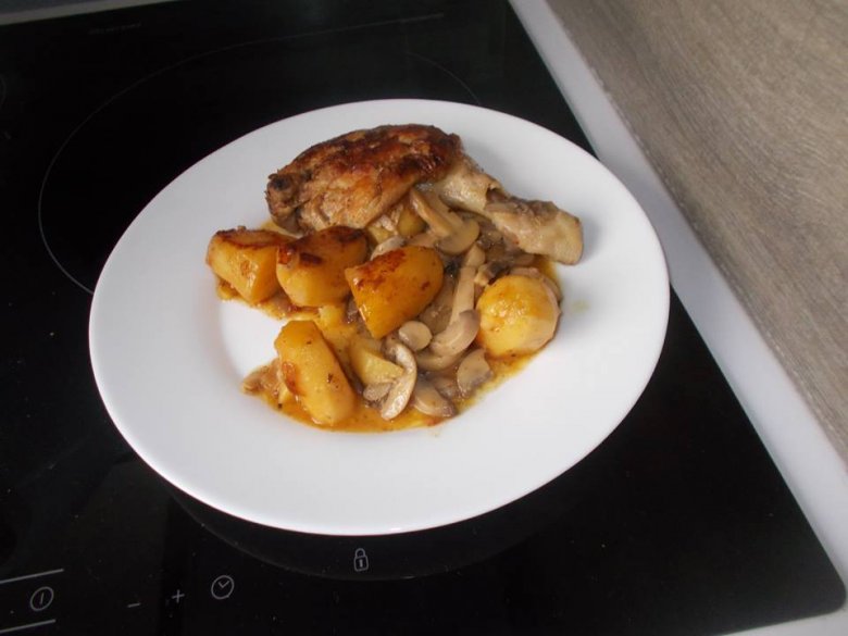 Cuisse de poulet moutarde paprika au cookeo