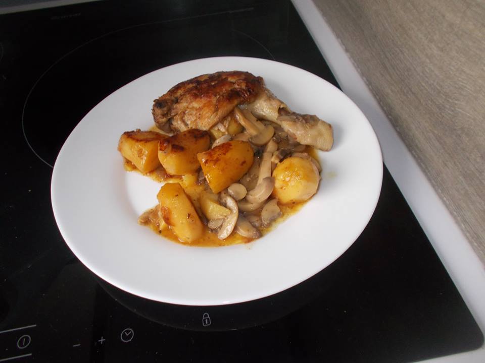 Cuisse de poulet moutarde paprika au cookeo