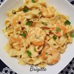 Tagliatelles aux crevettes et au parmesan au cookéo