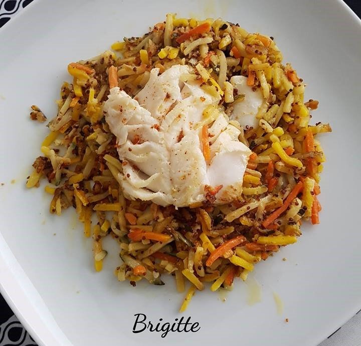 Cabillaud julienne de légume aua cookeo La cuisine de Bibi