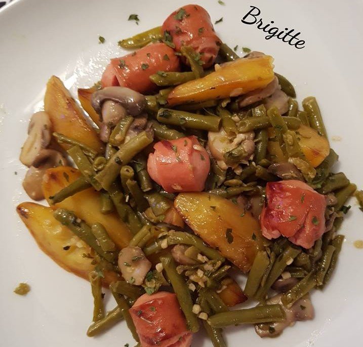 Jardinière de légumes aux Knackis La cuisine de Bibi