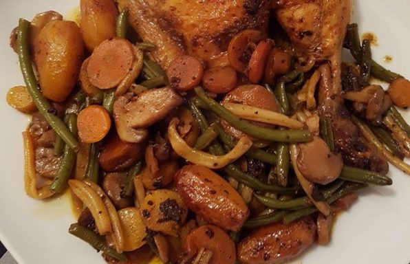 poulet moutarde paprika jardinière de lègume au cookeo La cuisine de bibi