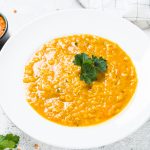 Soupe de lentilles Corail au curry au cookeo