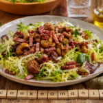 Salade tiède de châtaignes grillées et lardons au multicuiseur Moulinex