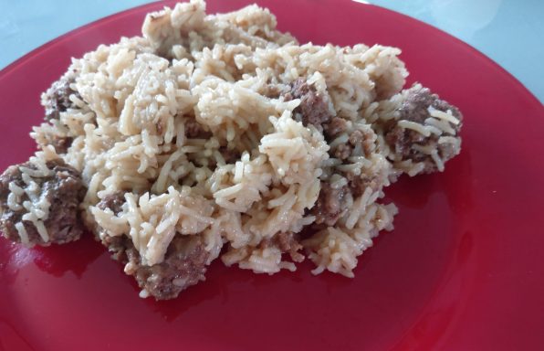 Riz steak haché au cookeo