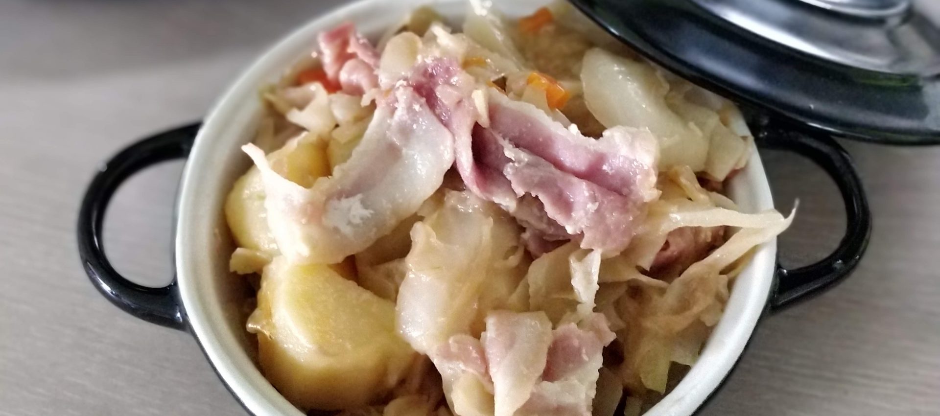 Chou blanc façon potée sans saucisse au cookeo