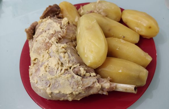 Cuisse de dinde à a moutarde et pomme de terre au cookeo