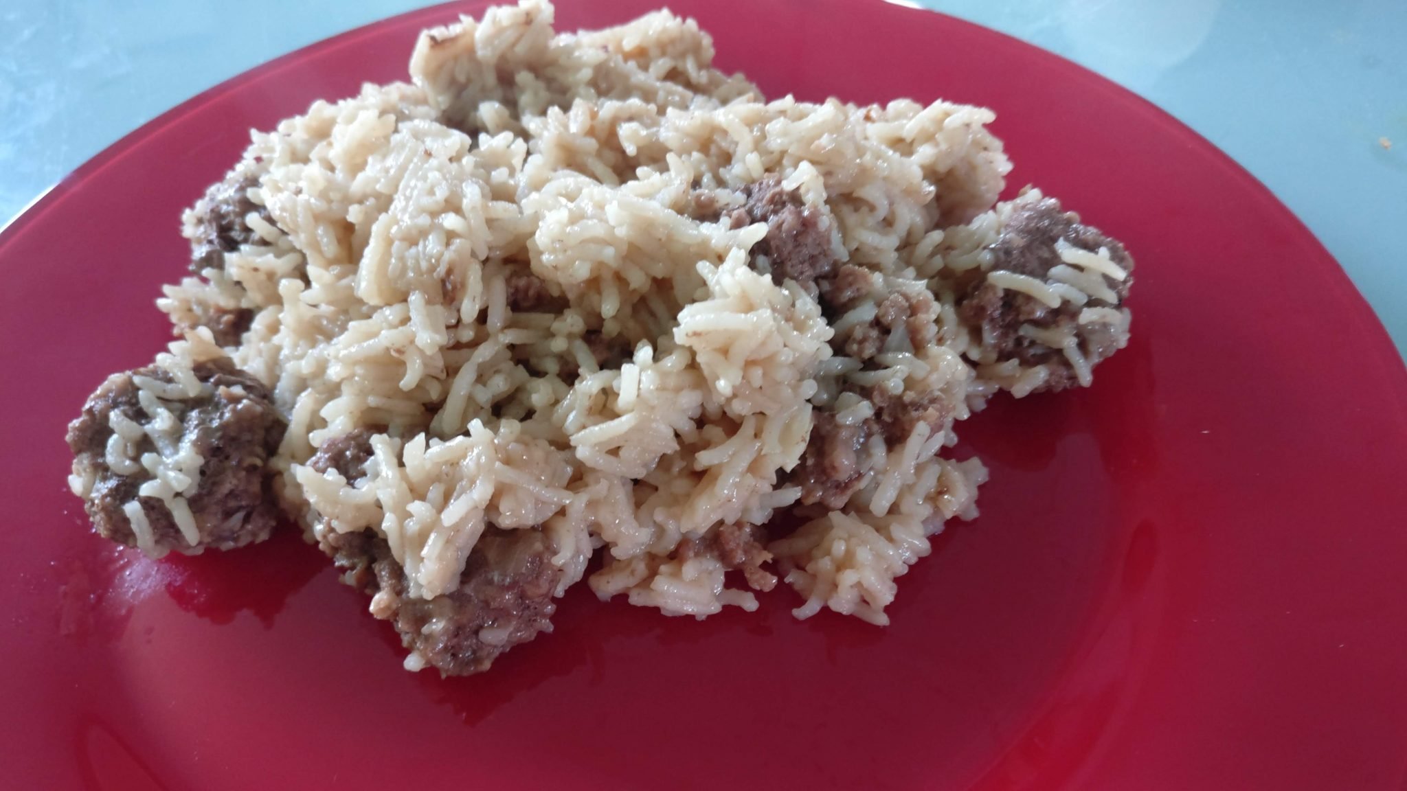 Riz steak haché au cookeo