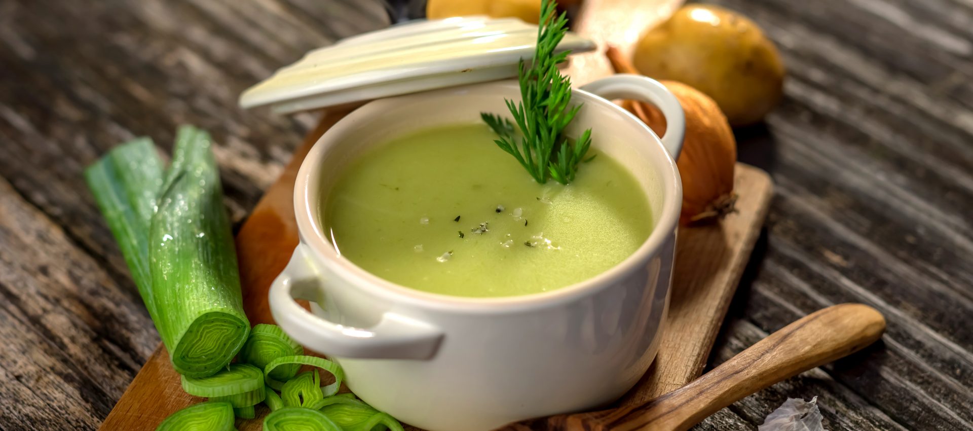Velouté crémeux de poireaux
