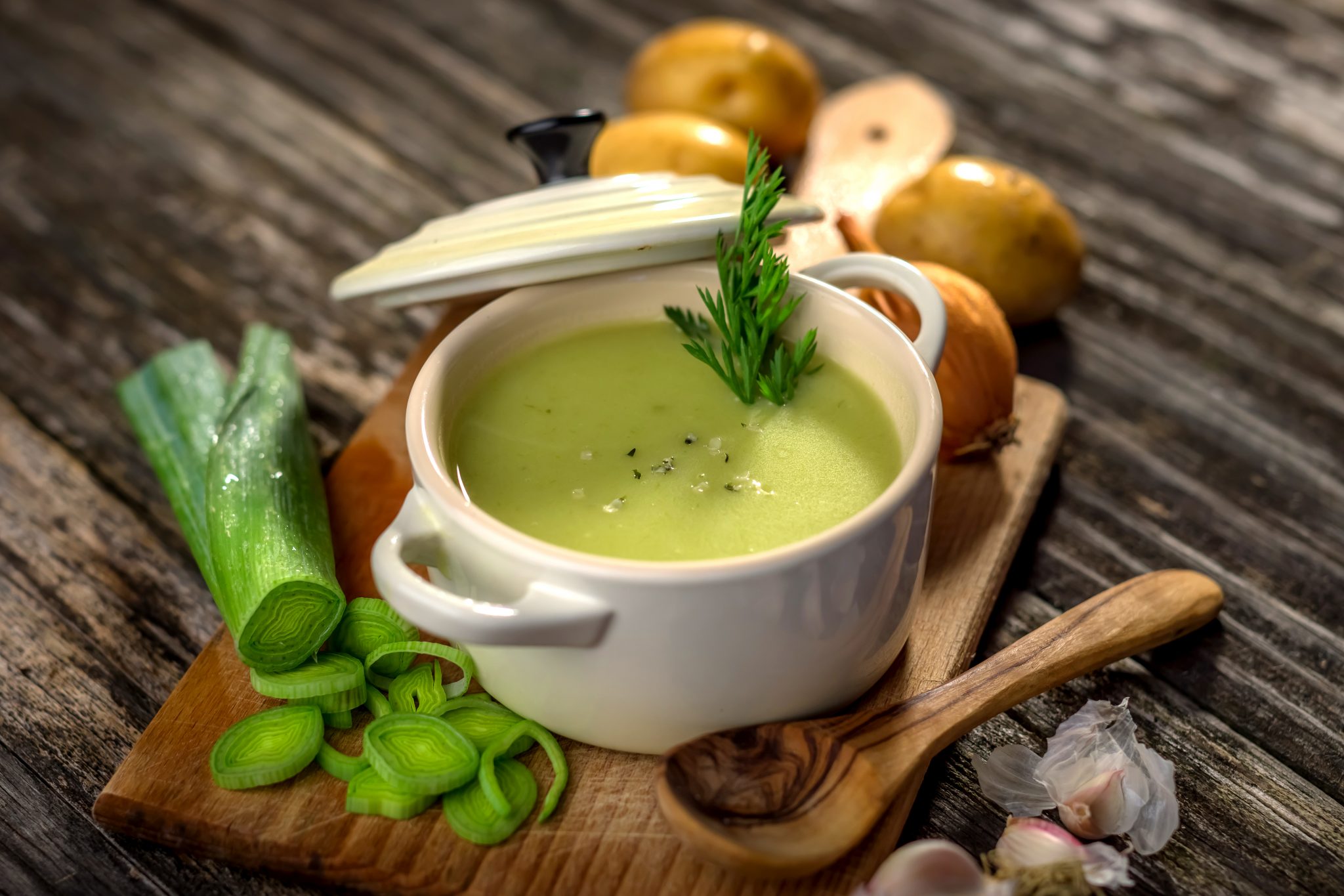 Velouté crémeux de poireaux