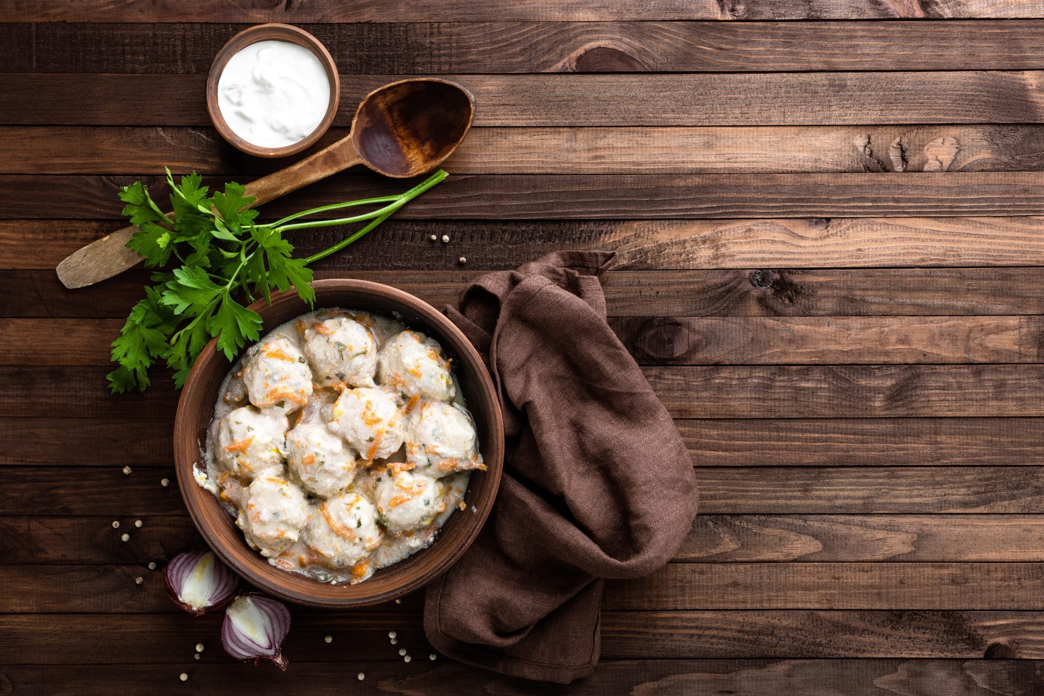 Boulettes de viande de poulet à la crème au cookeo