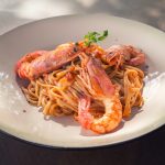 Linguine aux crevettes au cookeo