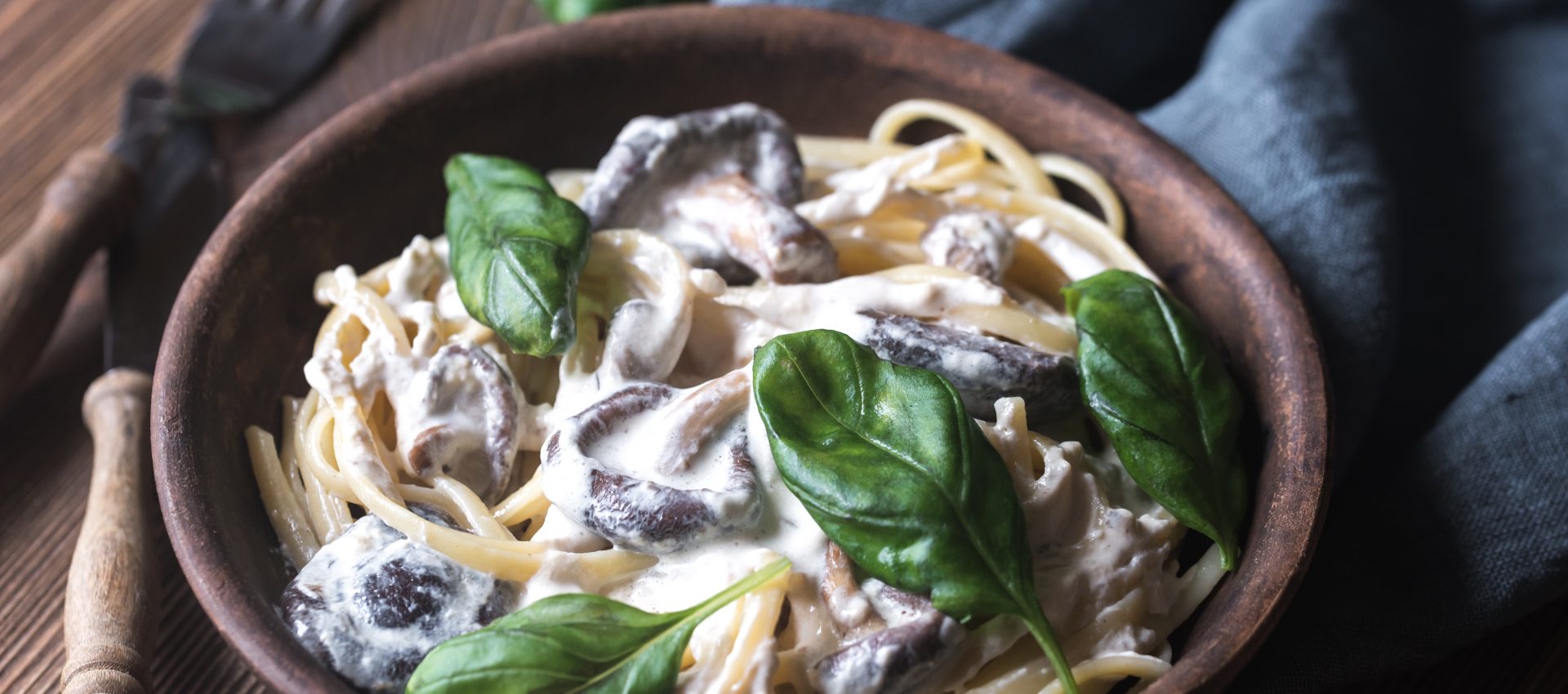 Linguine crémeuse aux champignons au cookeo
