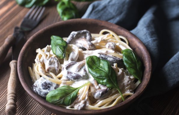 Linguine crémeuse aux champignons au cookeo