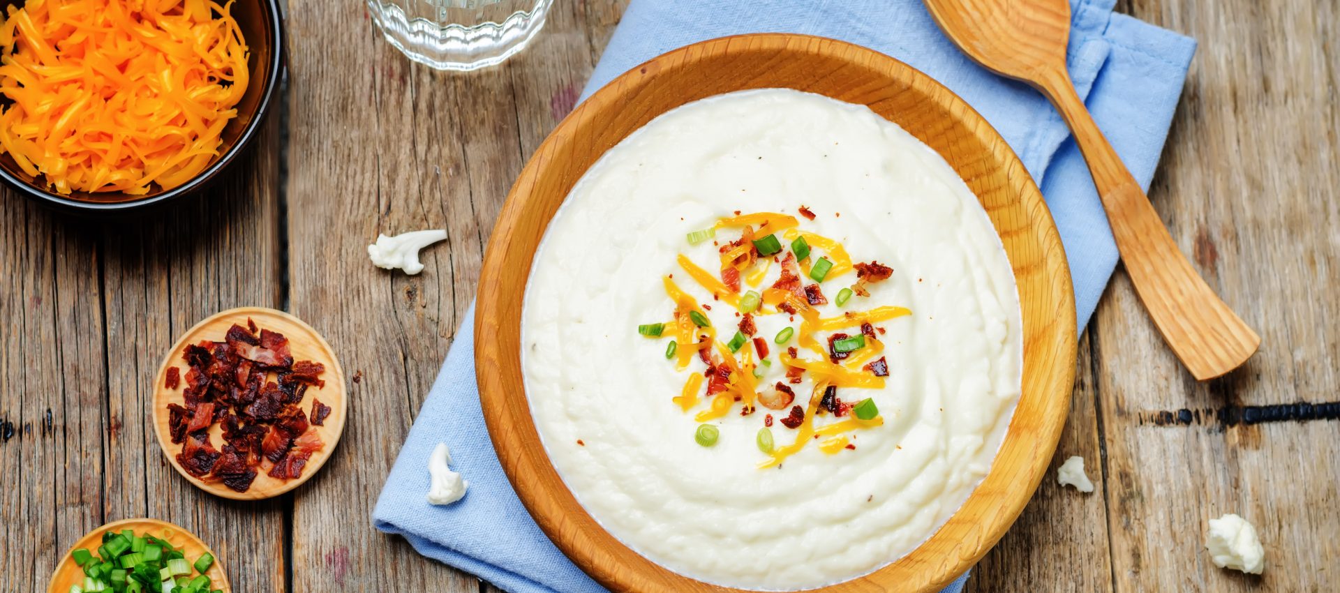 Purée de chou-fleurs au bacon croustillant au cookeo
