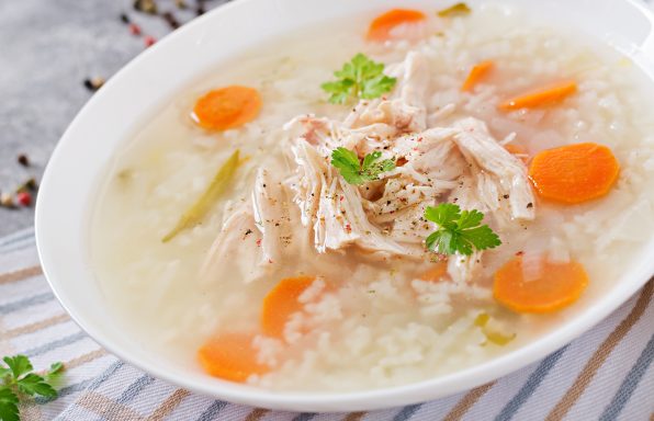 Bouillon de volaille au riz au cookeo